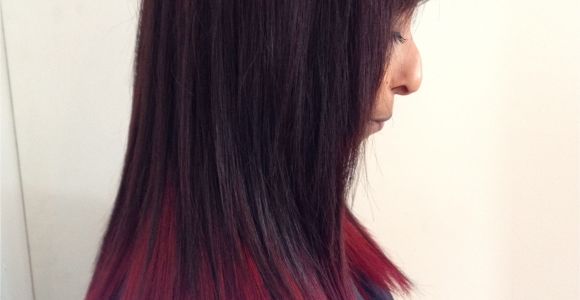 Black Hairstyles Dip Dye Red Dip Dyed Hair Hairr