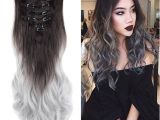 Black Hairstyles Dip Dye S Noilite 24" Ombre Dip Dye Long Curly Clip In Hair Extensions Two