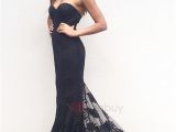 Black Hairstyles for evening Wear Sweetheart Lace Mermaid Long evening Dress