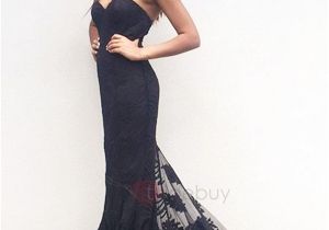 Black Hairstyles for evening Wear Sweetheart Lace Mermaid Long evening Dress