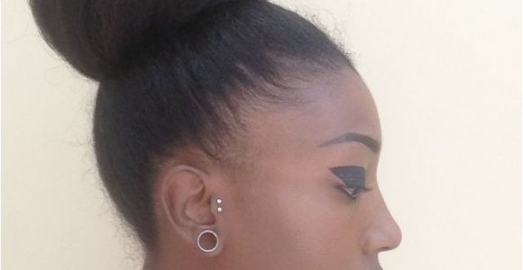 Black Hairstyles High Buns 4c Hair Afro Hair Natural Afro Hair Afro High Buns 4c Hairstyle