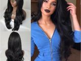 Black Hairstyles Lace Front Wigs Hot Women S Lace Front Wig Synthetic Hair Black Body Wavy Wigs Long