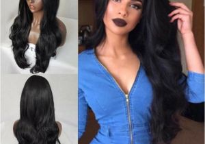 Black Hairstyles Lace Front Wigs Hot Women S Lace Front Wig Synthetic Hair Black Body Wavy Wigs Long