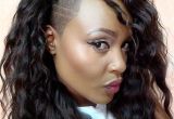 Black Hairstyles One Side Shaved Curly Hair with Side Shave Hair Pinterest