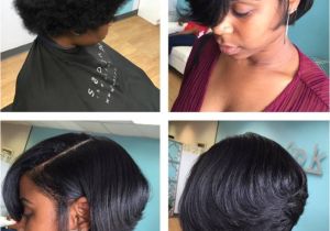 Black Hairstyles Razor Cut Bob Silk Press and Cut Short Cuts In 2019 Pinterest