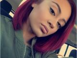 Black Hairstyles Red Bob Short Bright Ombre Red Bob Haircuts with Side Bangs for Black Women