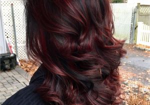 Black Hairstyles with Red Highlights 45 Shades Of Burgundy Hair Dark Burgundy Maroon Burgundy with Red