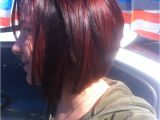 Black Hairstyles with Red Highlights Bob with Red Highlights