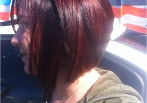 Black Hairstyles with Red Highlights Bob with Red Highlights