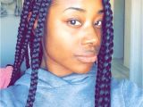 Block Braids Hairstyles Chunky Braids Protective Style for Natural Hair