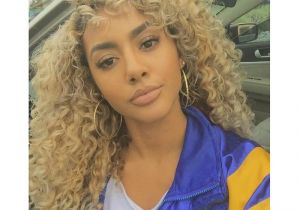 Blonde Curly Weave Hairstyles Synthetic Lace Front Wigs Hot Beauty Crochet Braided Curly