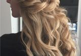 Blonde Hair Up Hairstyles Boho Wedding Hair Blonde Long Loose Beach Waves Half Up Highlights