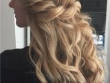 Blonde Hair Up Hairstyles Boho Wedding Hair Blonde Long Loose Beach Waves Half Up Highlights