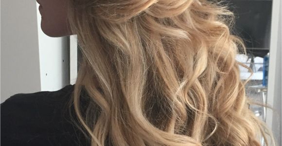 Blonde Hair Up Hairstyles Boho Wedding Hair Blonde Long Loose Beach Waves Half Up Highlights