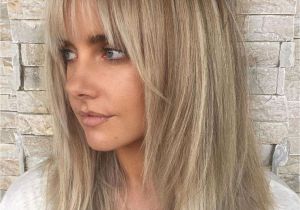 Blonde Hairstyles 2019 with Fringe 60 Fun and Flattering Medium Hairstyles for Women In 2019