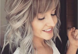 Blonde Hairstyles 2019 with Fringe ash Blonde Balayage with Full Fringe