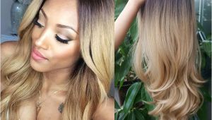 Blonde Hairstyles Black Girl Black to Blonde Ombre Synthetic Wigs for Black Women Ombre Body Wave