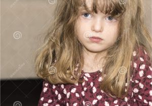 Blonde Hairstyles Blue Eyes Beautiful Little Girl with Blond Hair and Blue Eyes Stock