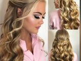 Blonde Hairstyles for Prom Beautiful Blonde Halfup Pageanthair Beautifulmakeup Promhair