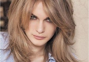 Blonde Hairstyles Medium Length with Side Bangs Shoulder Length Layered Hairstyles Womens Hairstyles