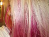 Blonde Hairstyles with Pink Highlights Hot Pink Pink Hair Ideas In 2018 Pinterest