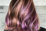 Blonde Hairstyles with Purple Highlights 40 Versatile Ideas Of Purple Highlights for Blonde Brown and Red