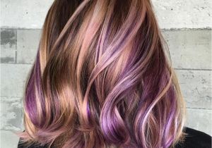 Blonde Hairstyles with Purple Highlights 40 Versatile Ideas Of Purple Highlights for Blonde Brown and Red