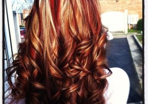 Blonde Hairstyles with Red Underneath Colors Lots Of Red with Blonde Underneath and Very Dark Brown or