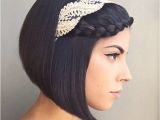 Bob Haircut with Headband Trubridal Wedding Blog