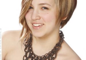 Bob Haircut with One Side Shorter Long Bangs and Shorter Sides