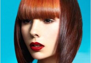 Bob Haircuts Define A Medium Brown Straight Coloured Multi tonal Defined Fringe Womens