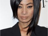 Bob Haircuts One Side Longer Than the Other Bai Ling asymmetrical Long Bob