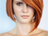 Bob Haircuts Red Medium Length Bob Hairstyle with Fringe