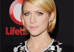 Bob Haircuts Tucked Behind Ears Brittany Snow Wore Her Bob Neatly Tucked Behind Her Ears