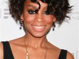 Bob Haircuts with Bangs African American African American Short Curly Bob Hairstyle with Bangs