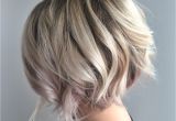 Bob Hairstyles Blonde Highlights Blonde Textured Bob with Undercut Platinum Blonde Blonde Balayage