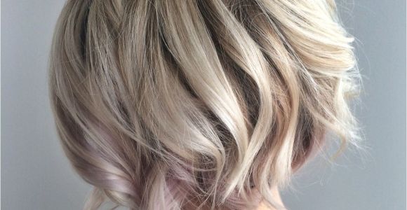 Bob Hairstyles Blonde Highlights Blonde Textured Bob with Undercut Platinum Blonde Blonde Balayage