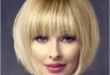 Bob Hairstyles evening Short Straight formal Bob Hairstyle with Layered Bangs Light