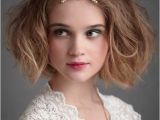 Bob Hairstyles for Wedding Day Bridal Wavy Bob Hairstyle Ideas for Wedding Day