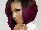 Bob Hairstyles Purple Black Girl Short Hairstyles Elegant asymmetrical Bob Black