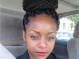 Box Braid Bun Hairstyles Big Box Braids Bun Style I Charge $85 for This Bklyn Ny