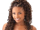 Box Braids Curly Hairstyles Cornrow with Curly Weave
