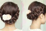 Braid Hairstyles for Long Hair Youtube Crochet Braid Updo Hairstyle for Medium Long Hair Tutorial