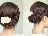 Braid Hairstyles for Long Hair Youtube Crochet Braid Updo Hairstyle for Medium Long Hair Tutorial