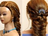 Braid Hairstyles for Long Hair Youtube Easy Hairstyle for Long Hair 4 Strand and Fishtail Braid