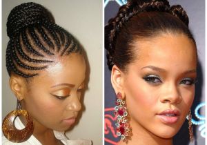 Braided Bun Black Hairstyles Hot African American Stone Age Inspired Braided Hairstyle