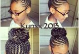 Braided Bun Hairstyles for Black Women Little Girl Natural Hair Braided Bun Cornrows