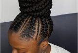 Braided Bun Hairstyles for Black Women Stunningly Cute Ghana Braids Styles for 2018 Beauty