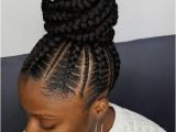 Braided Bun Hairstyles for Black Women Stunningly Cute Ghana Braids Styles for 2018 Beauty