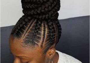 Braided Bun Hairstyles for Black Women Stunningly Cute Ghana Braids Styles for 2018 Beauty